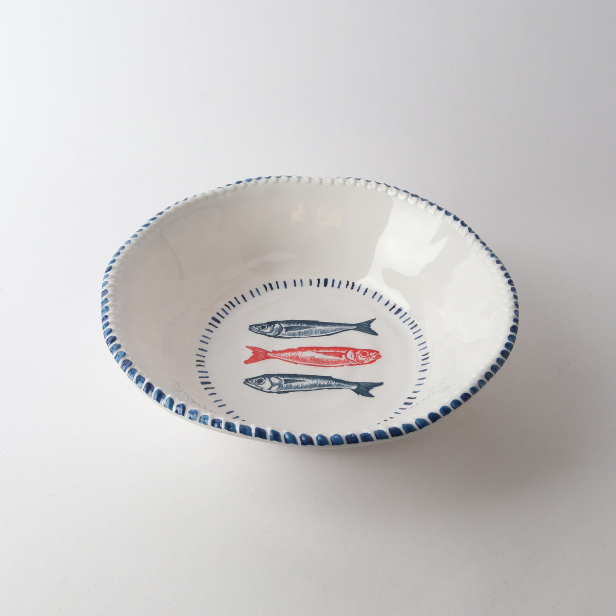 Le Forge Nautical Sardine Melamine Bowl 31cm