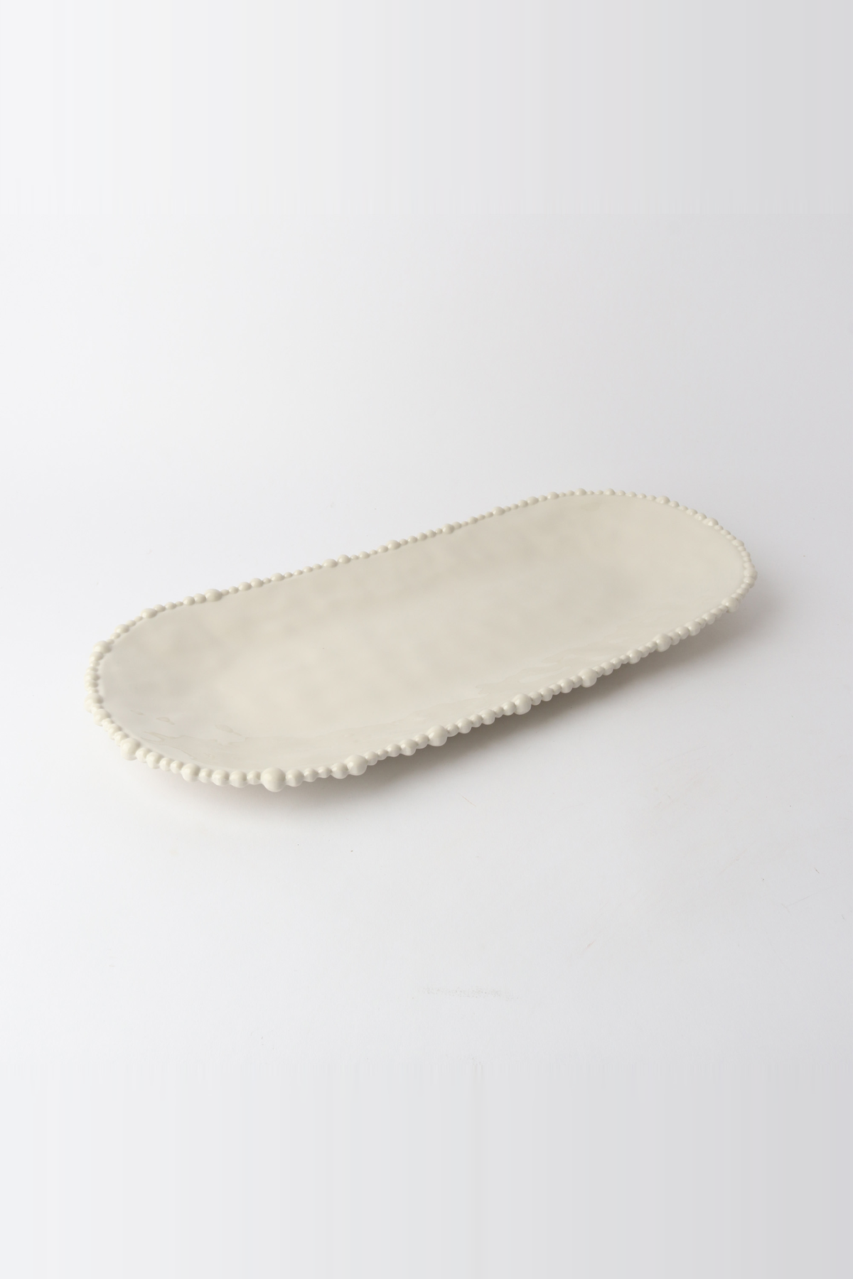 Melamine Pearl Platter 53cm - Sand