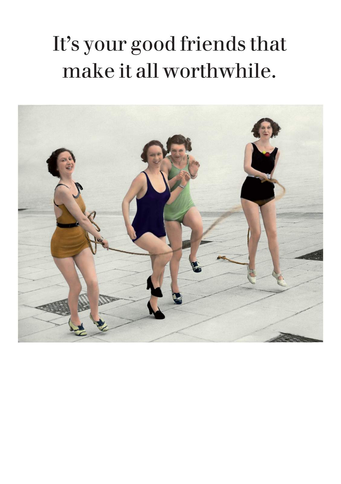 Good Friends Humour Card by Cath Tate