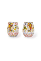 Italian Summer Glass Tumblers - Set of 2