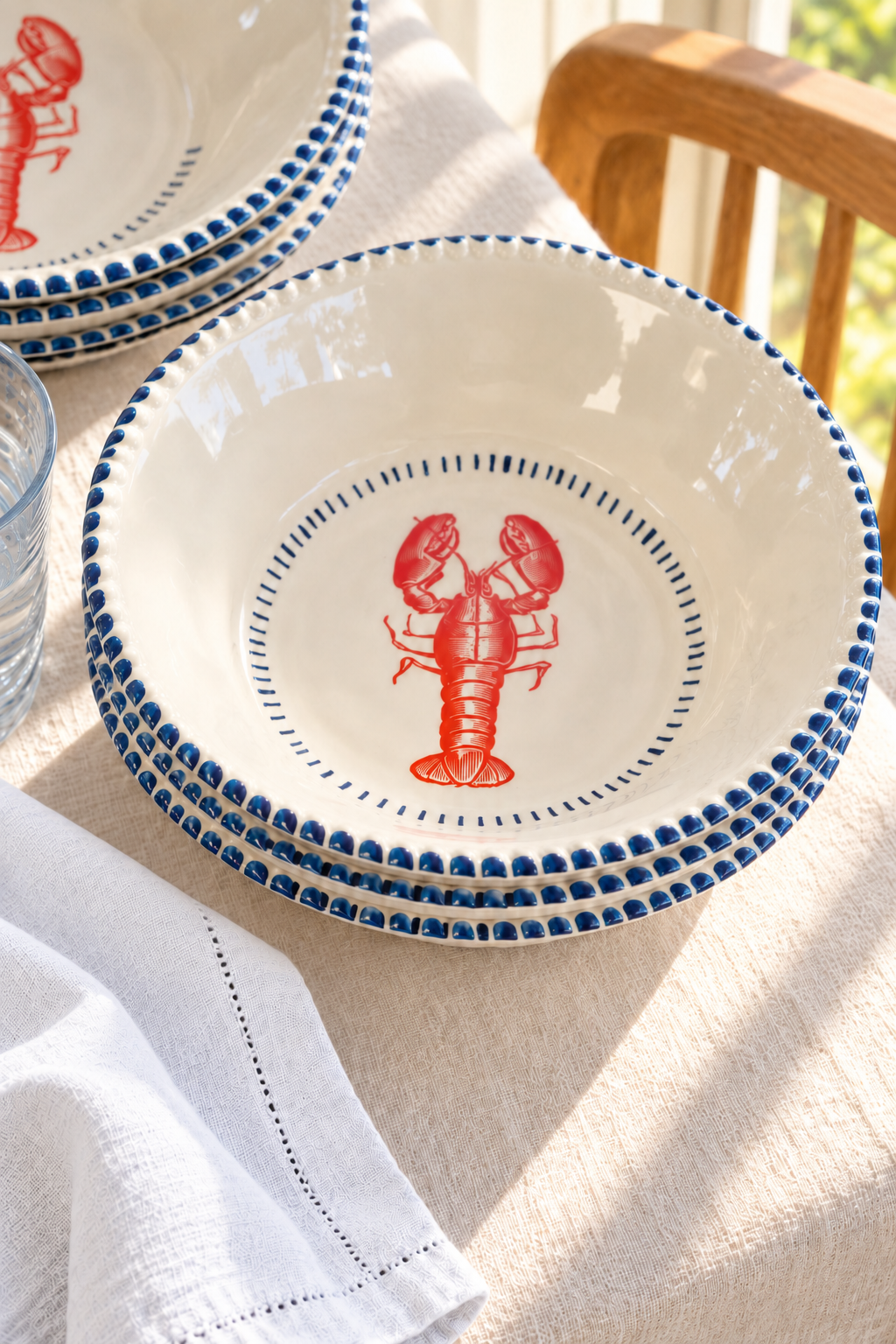 Lobster Salad Bowl – Nautical Melamine - Magpie Style