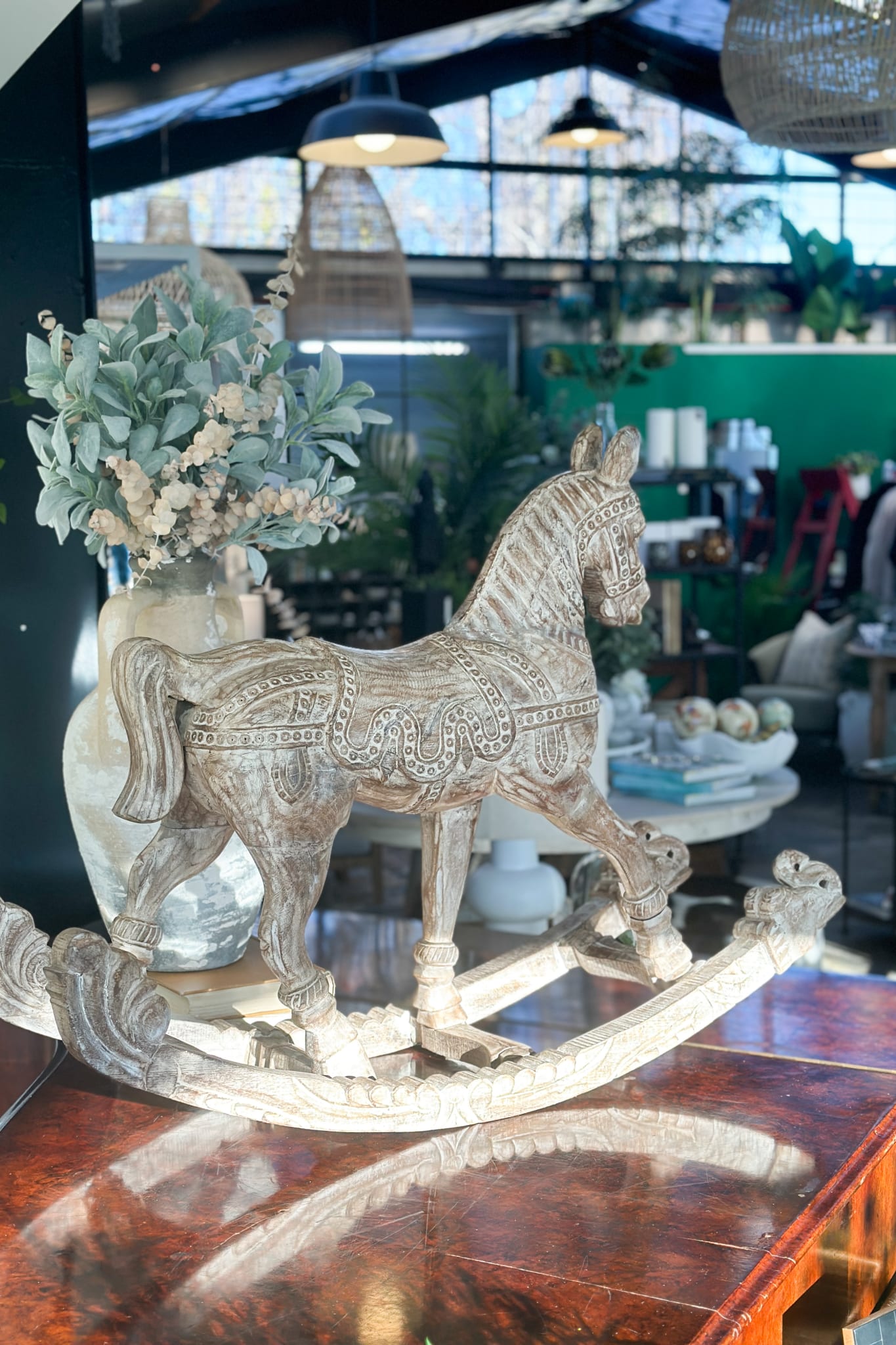 Original Wooden Rocking Horse - Magpie Style