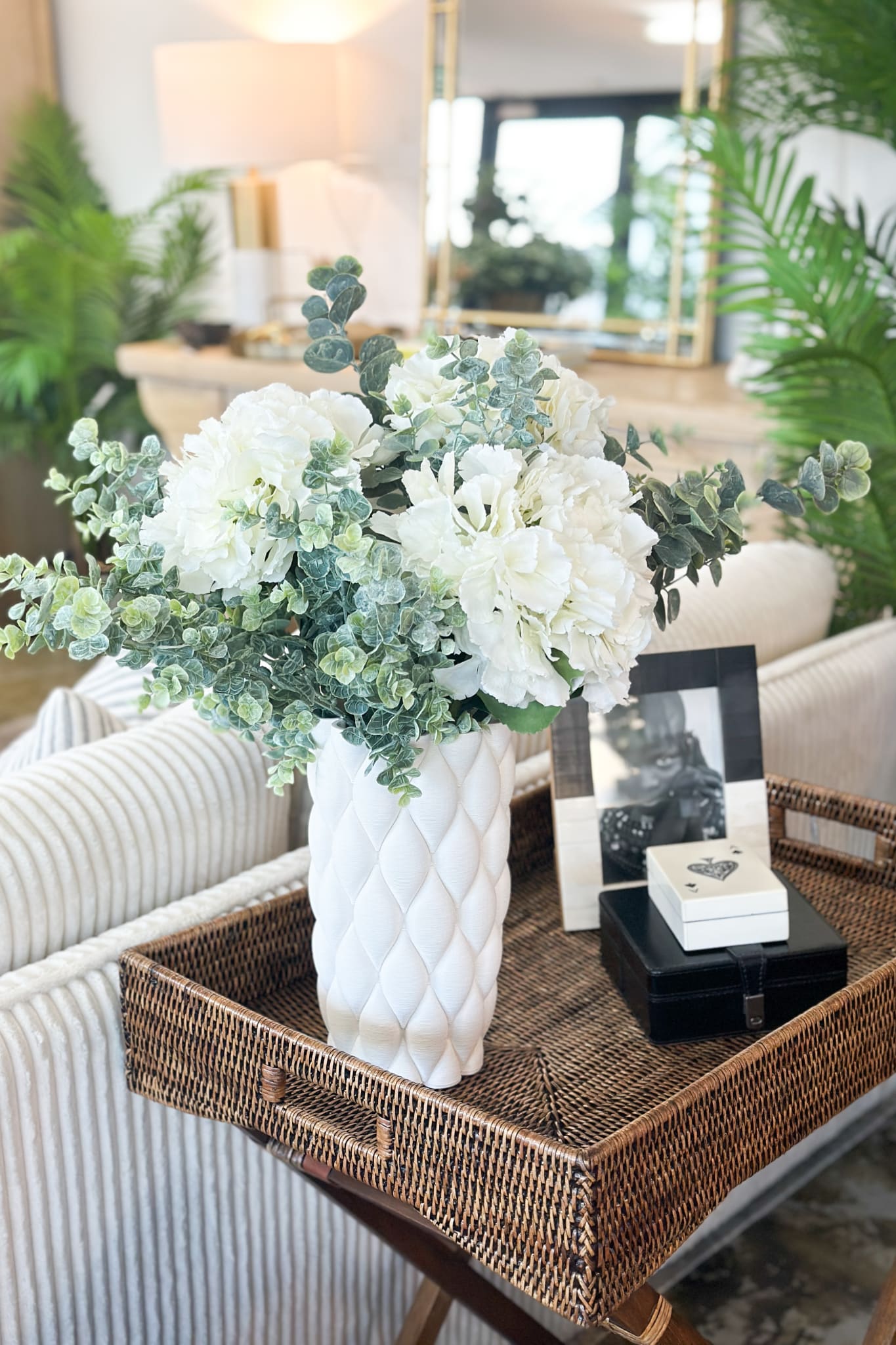 Minx Ceramic Quilted Porcelain Vase - Magpie Style