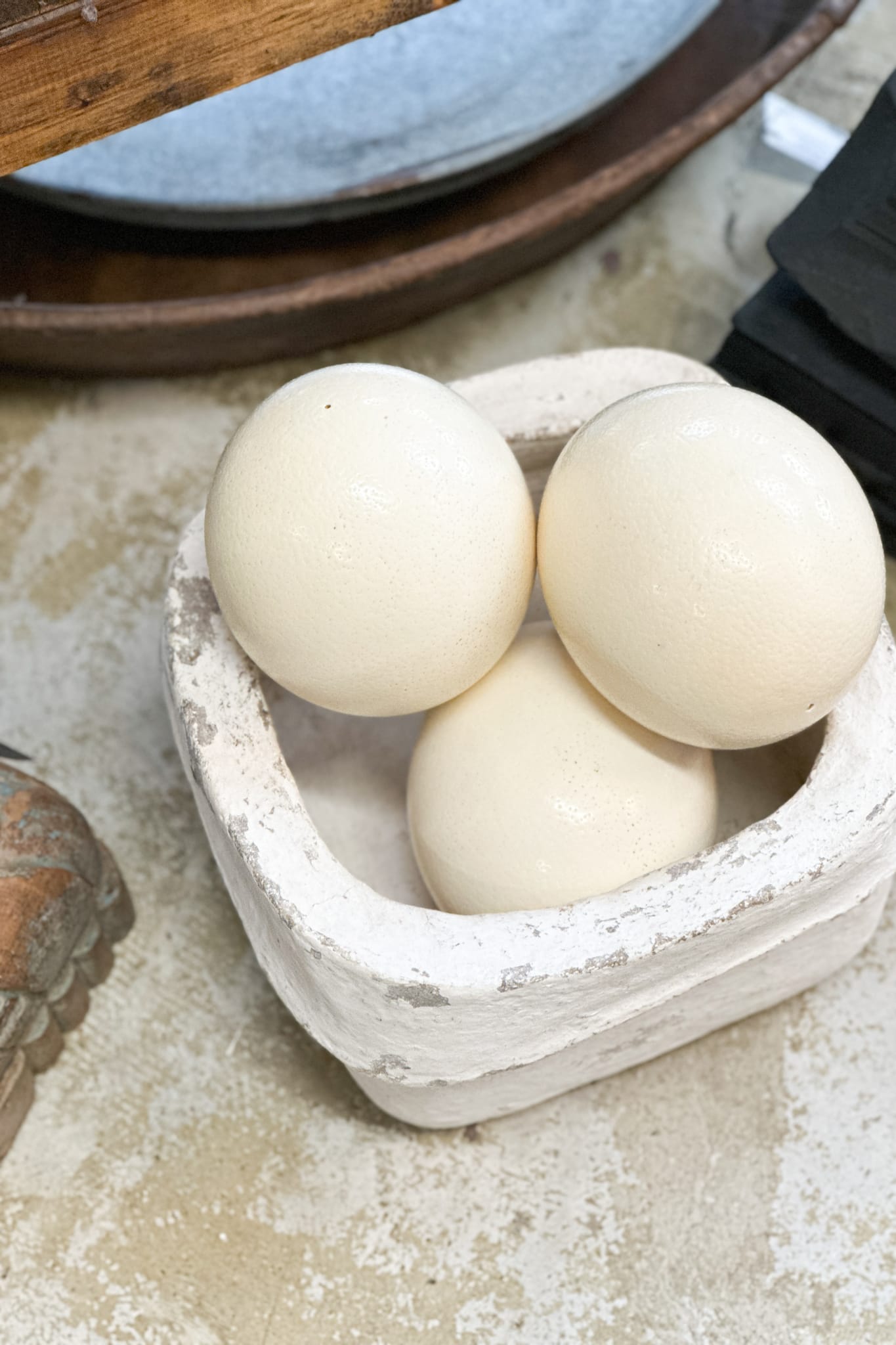 Ostrich Egg Large - Magpie Style