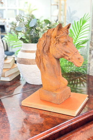 Cast Iron Horse Head (Rust finish)