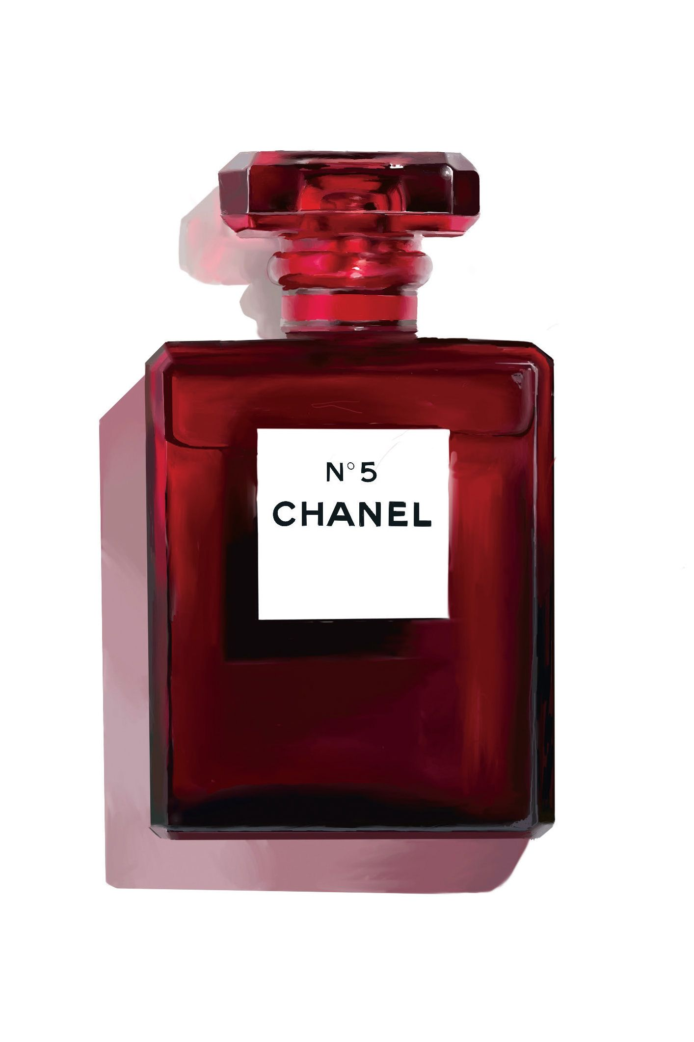 Card - Red Perfume Bottle