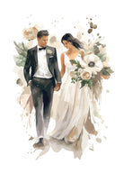 Card - Wedding Watercolour - Nuovo F8 original