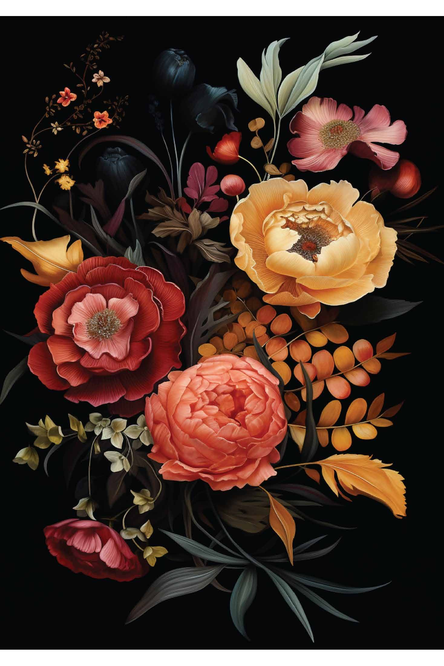 Card - Dark Blooms