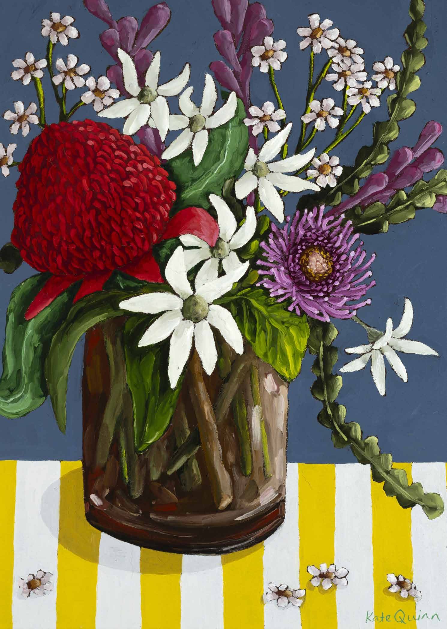 Card - Red Waratah - original view