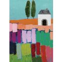 Card - Patchwork Cottage - original artwork