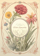 Card - Floral Sympathy - original artwork
