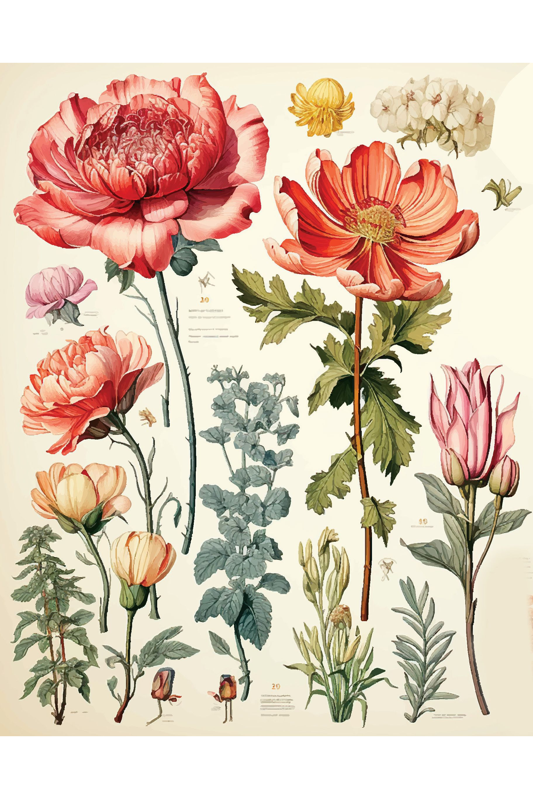 Card - Garden Florals - complete artwork
