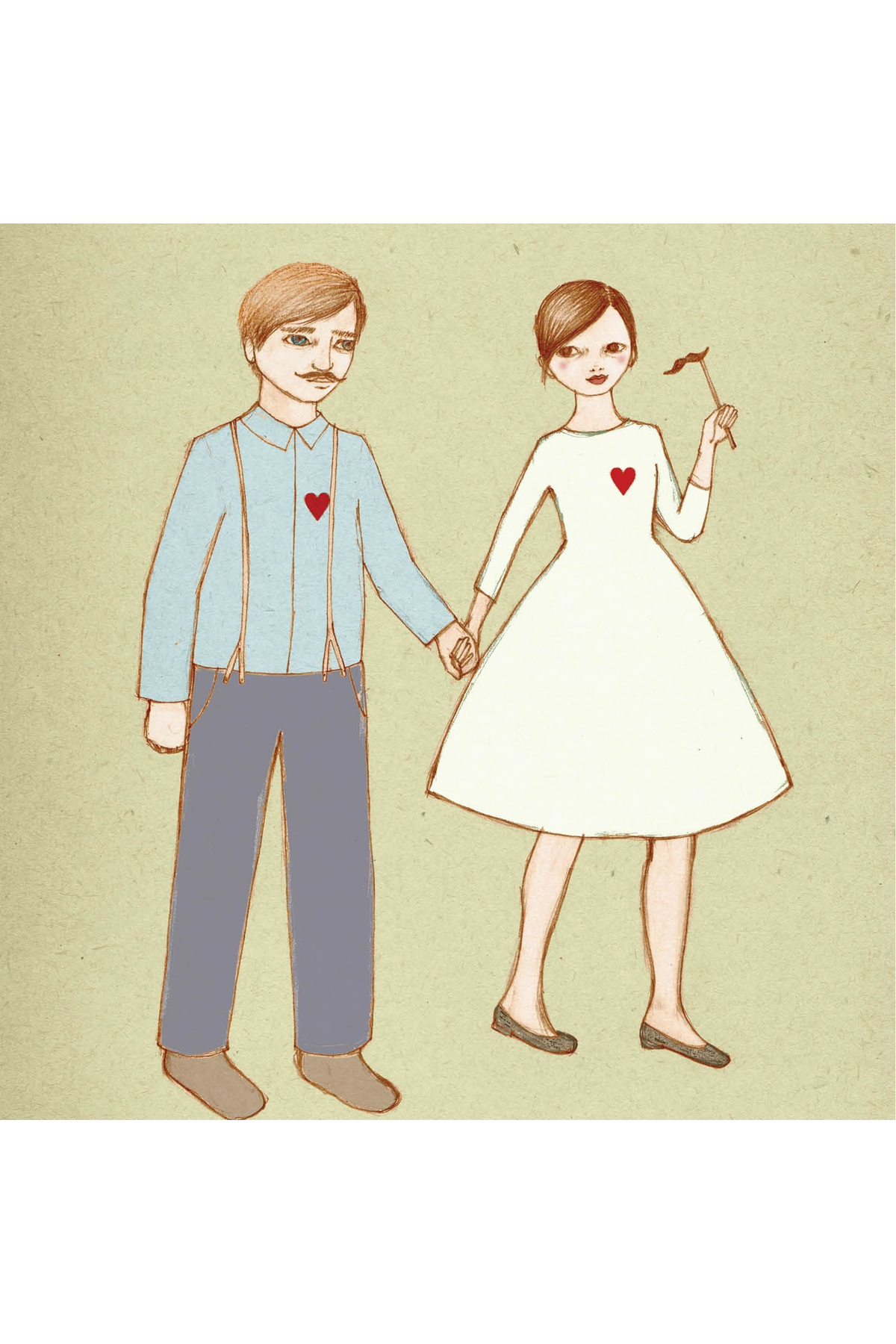 Card - Heartfelt Couple - complete artwork