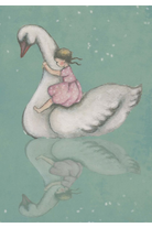 Card - Girl & Swan - complete artwork