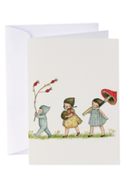 Card - Three Little Girls - complete artwork
