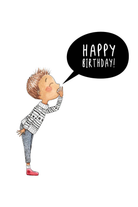 Card - Yelling Birthday - complete artwork
