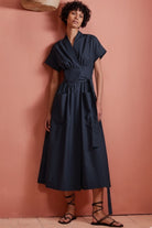 DEVOTION TWINS Gimena Long Dress - Navy - Magpie Style