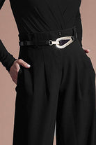 PAULA RYAN Oval Buckle Adjustable Belt - Paula Ryan