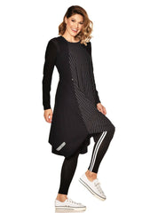 PAULA RYAN Footless Striped Tights