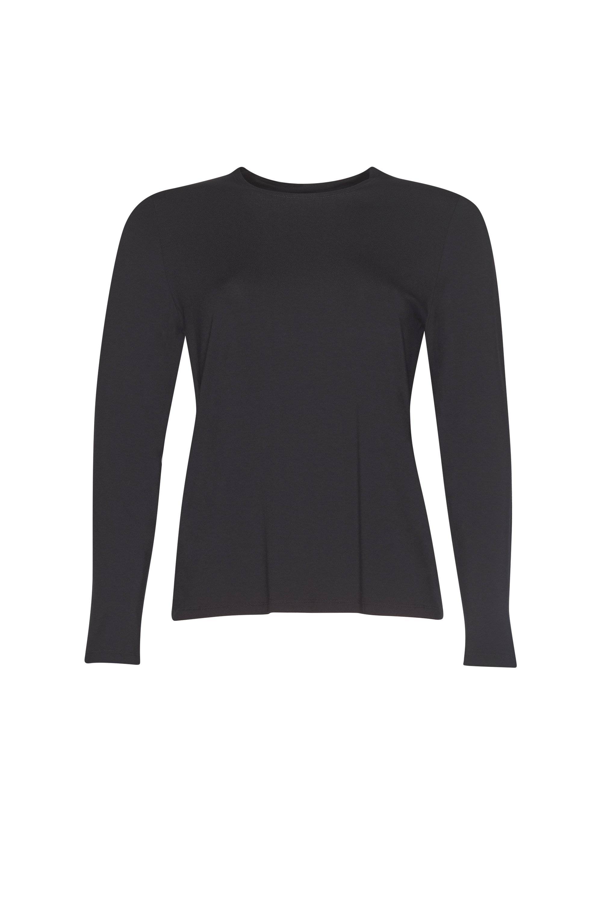 PAULA RYAN ESSENTIALS Easy Fit Long Sleeve Crew Neck Top - MicroModal - Paula Ryan