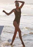 PAULA RYAN Lace Up Front Swimsuit - Paula Ryan