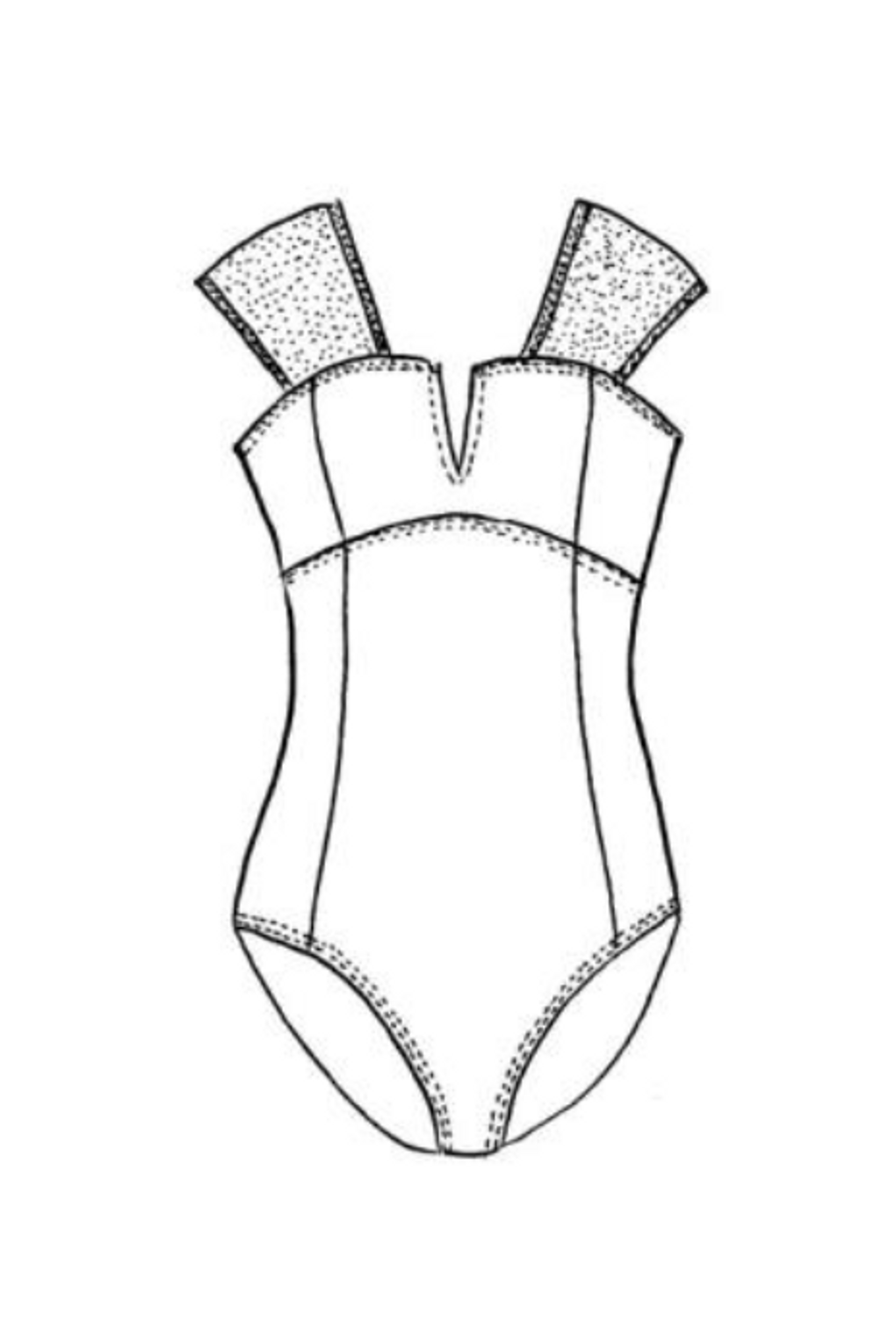 PAULA RYAN Mesh Shoulder Swimsuit - Paula Ryan
