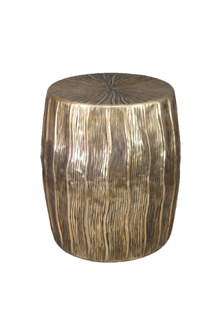 Aluminium Wave Stool - Antique Gold