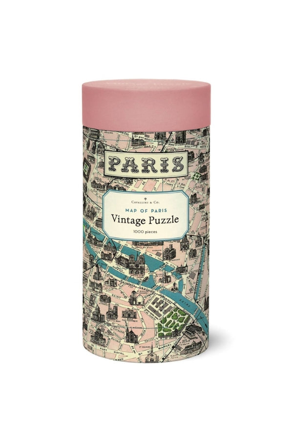 Cavallini & Co - Map Of Paris 1000 Piece Vintage Puzzle - Magpie Style