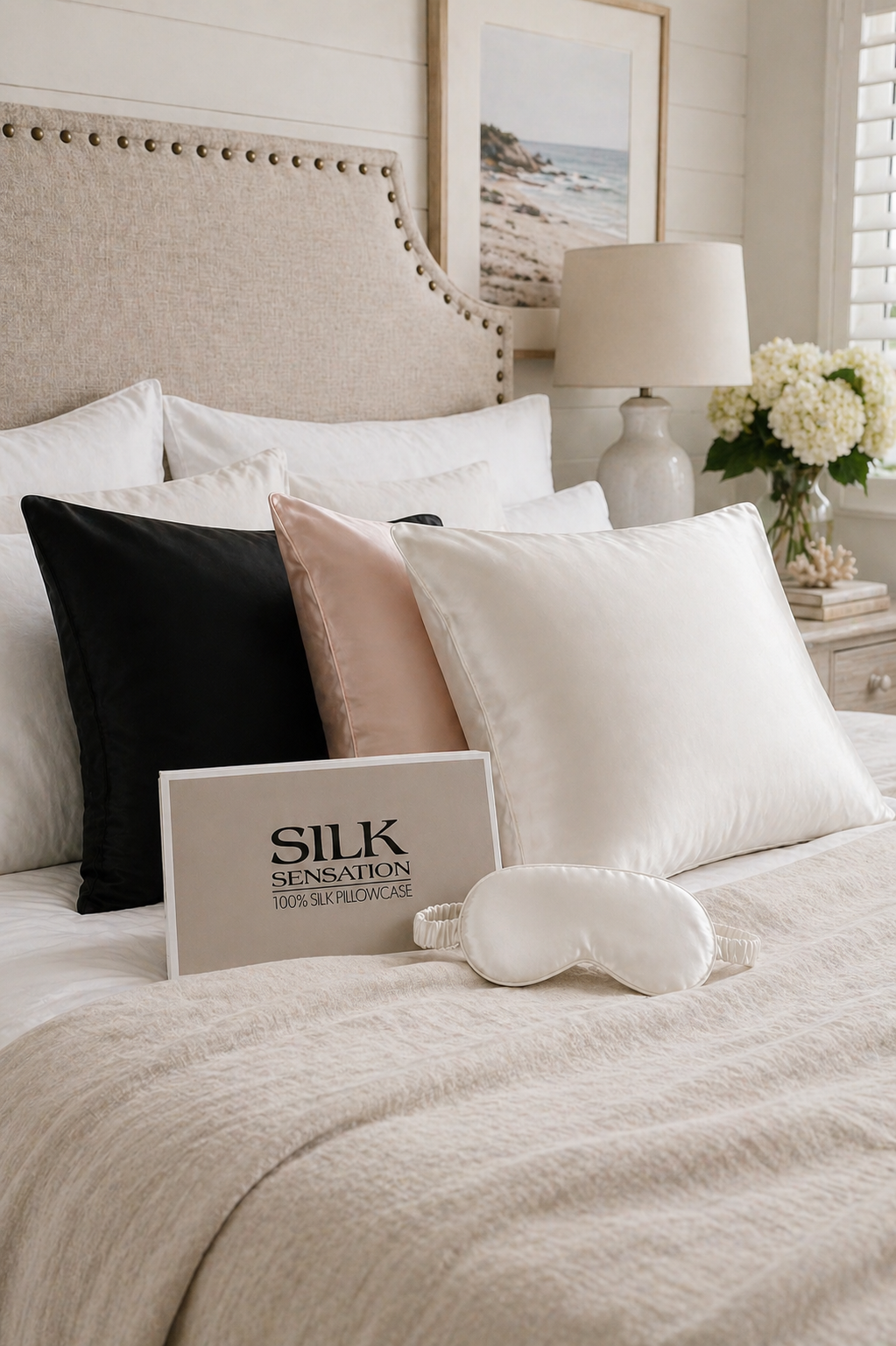 SILK SENSATION - Pillowcase - Ivory - Paula Ryan