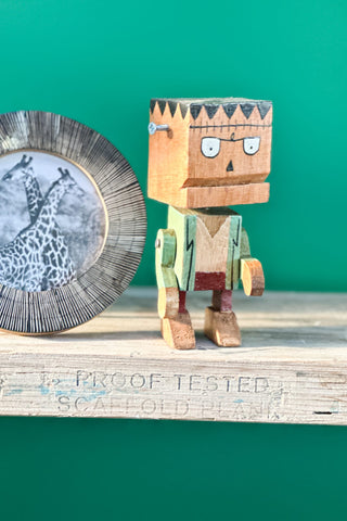 Wooden Block Frankenstein Green