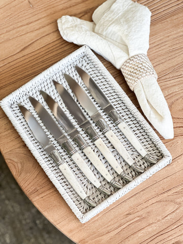 Bone Handled Dining Knives, Set of 6