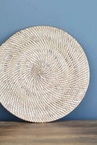 Lombok Placemat 30cm Whitewash - Magpie Style