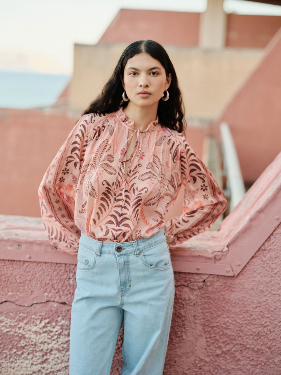 DEVOTION TWINS Print Shirt - Pink