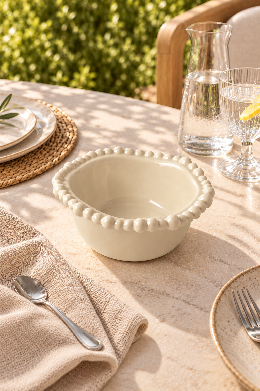Sand Small Snack Bowl – Pearl Melamine - Magpie Style