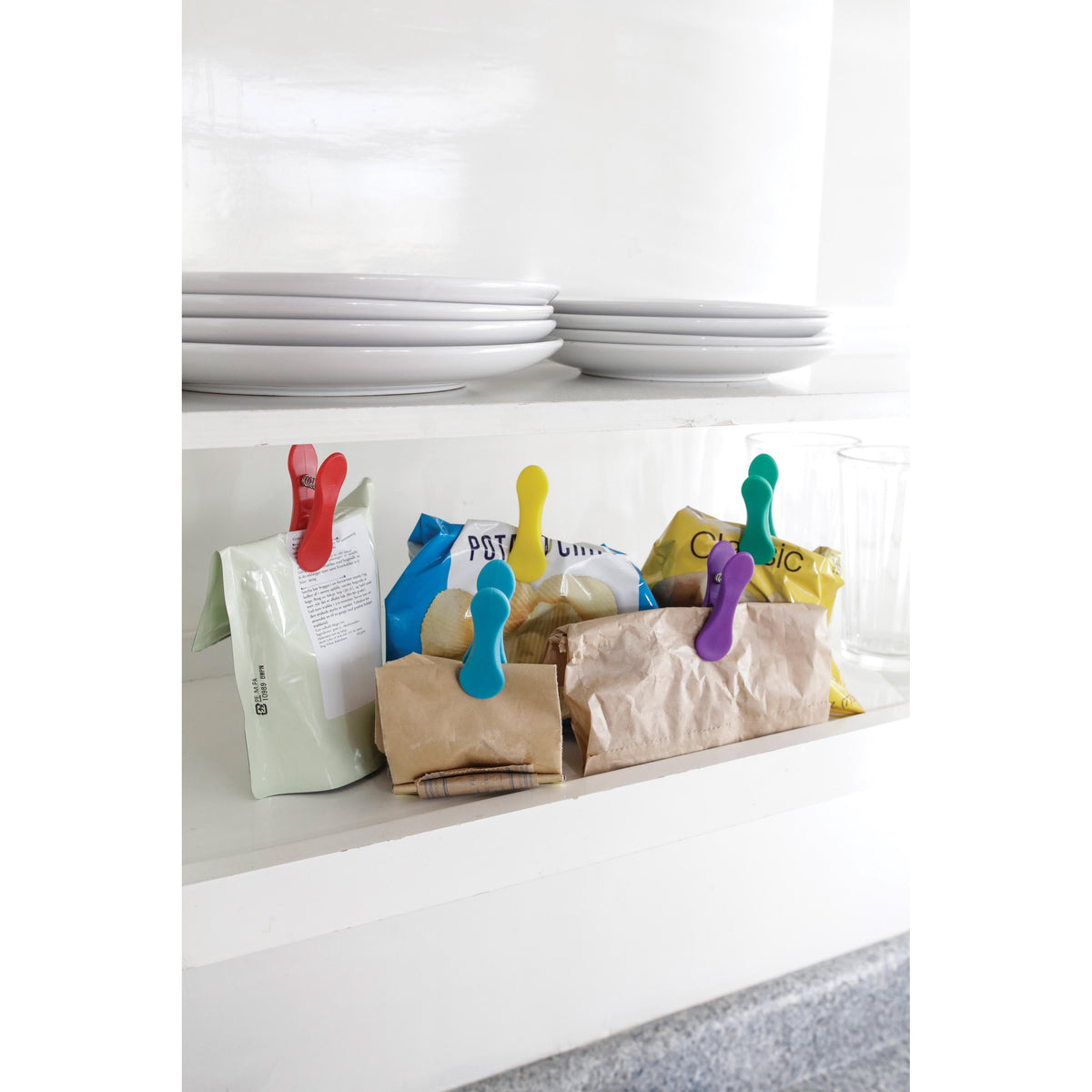Rainbow Bag Clips - Set of 8 - 2