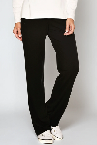 PAULA RYAN Tailored Pant - Microjersey Black