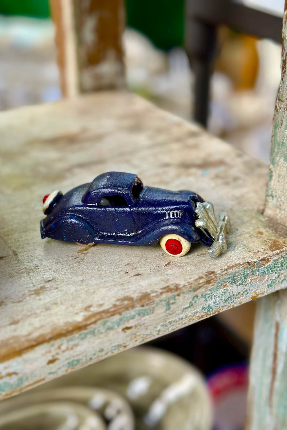 Cast Iron Car - Blue