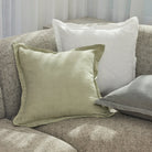 Cove Linen Cushion - White - 7