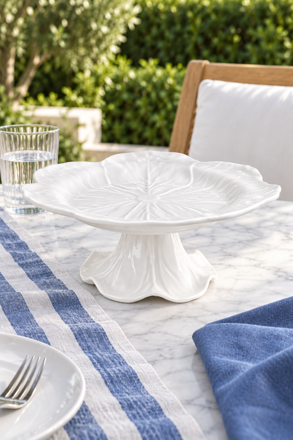 White Cabbage Melamine cake stand