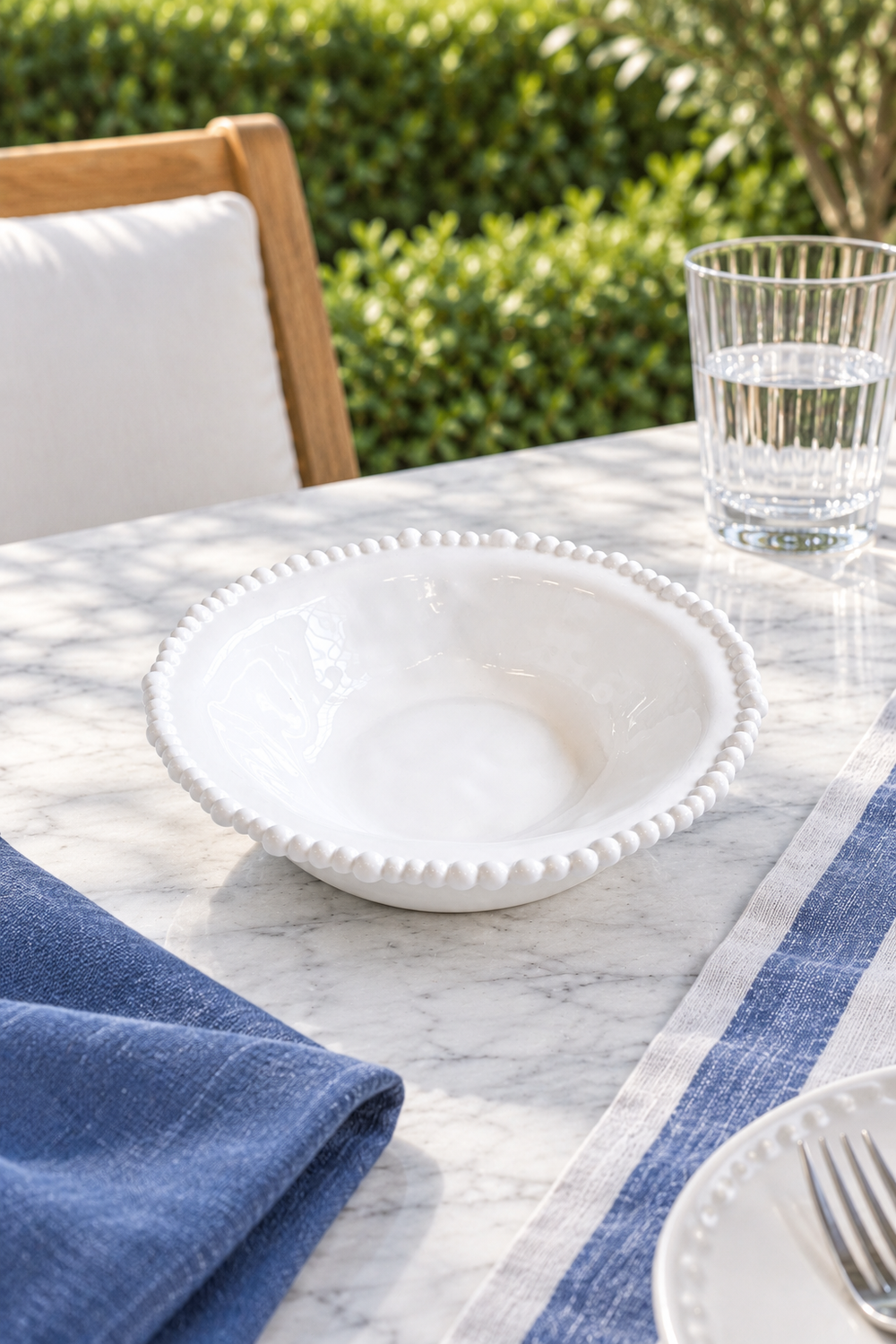 White Side Bowl – Pearl Melamine
