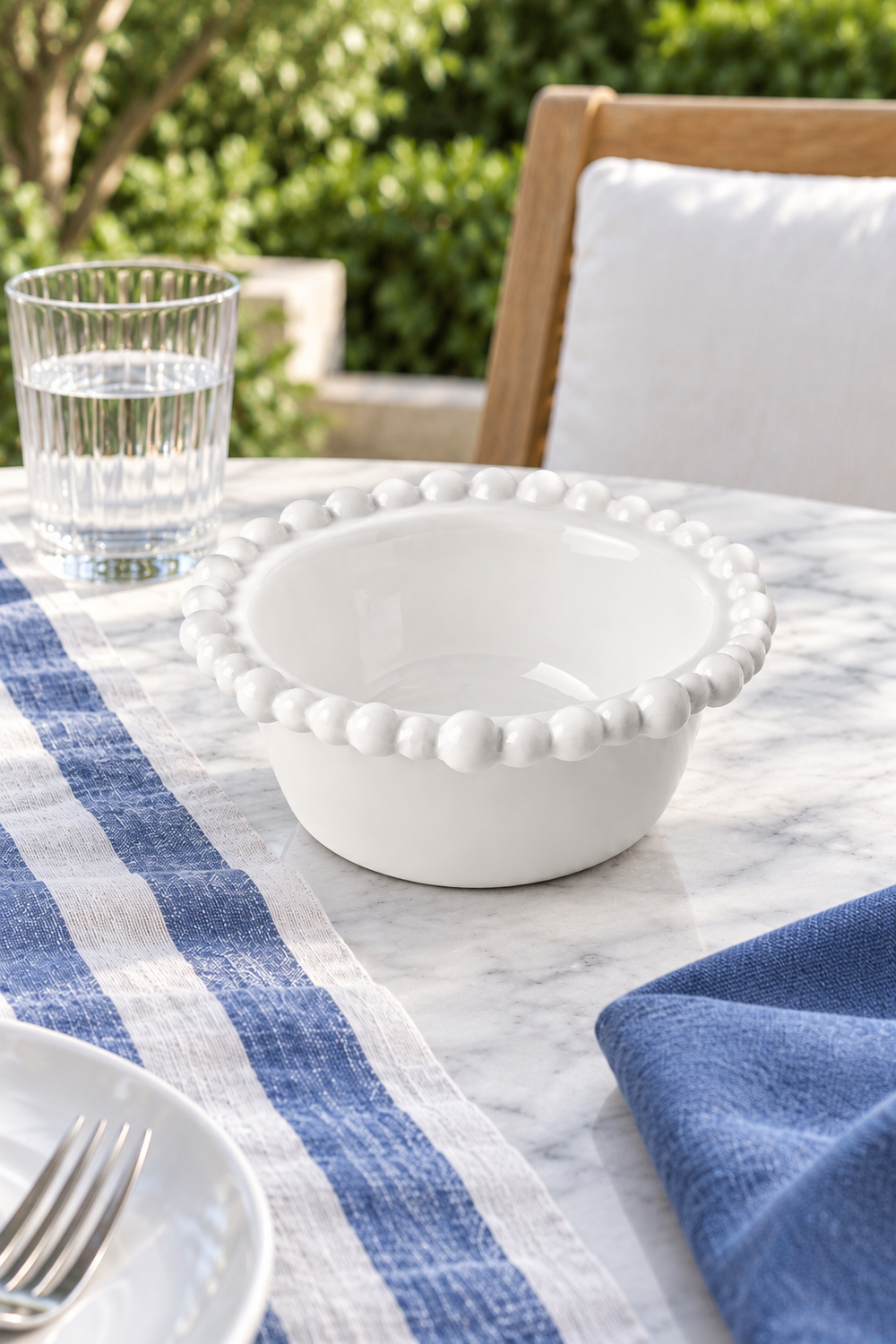 White Small Snack Bowl – Pearl Melamine