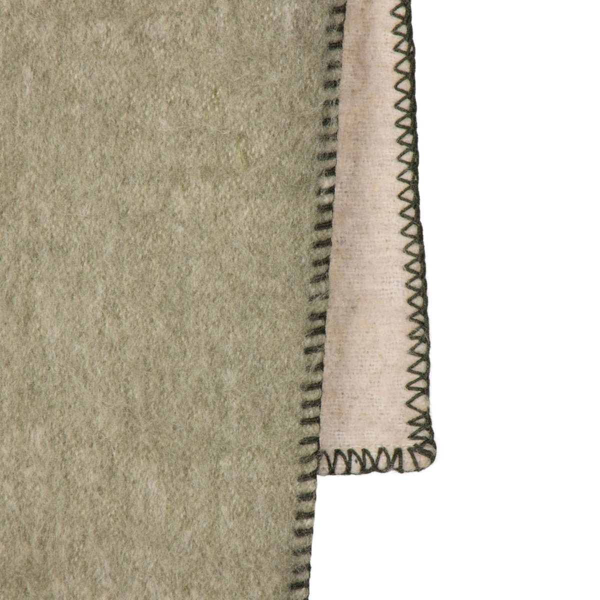 Avalon Stitch Throw - Green - 2