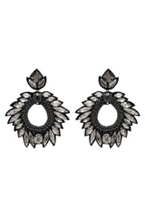 DEEPA GURNANI Chantel Earrings - Black