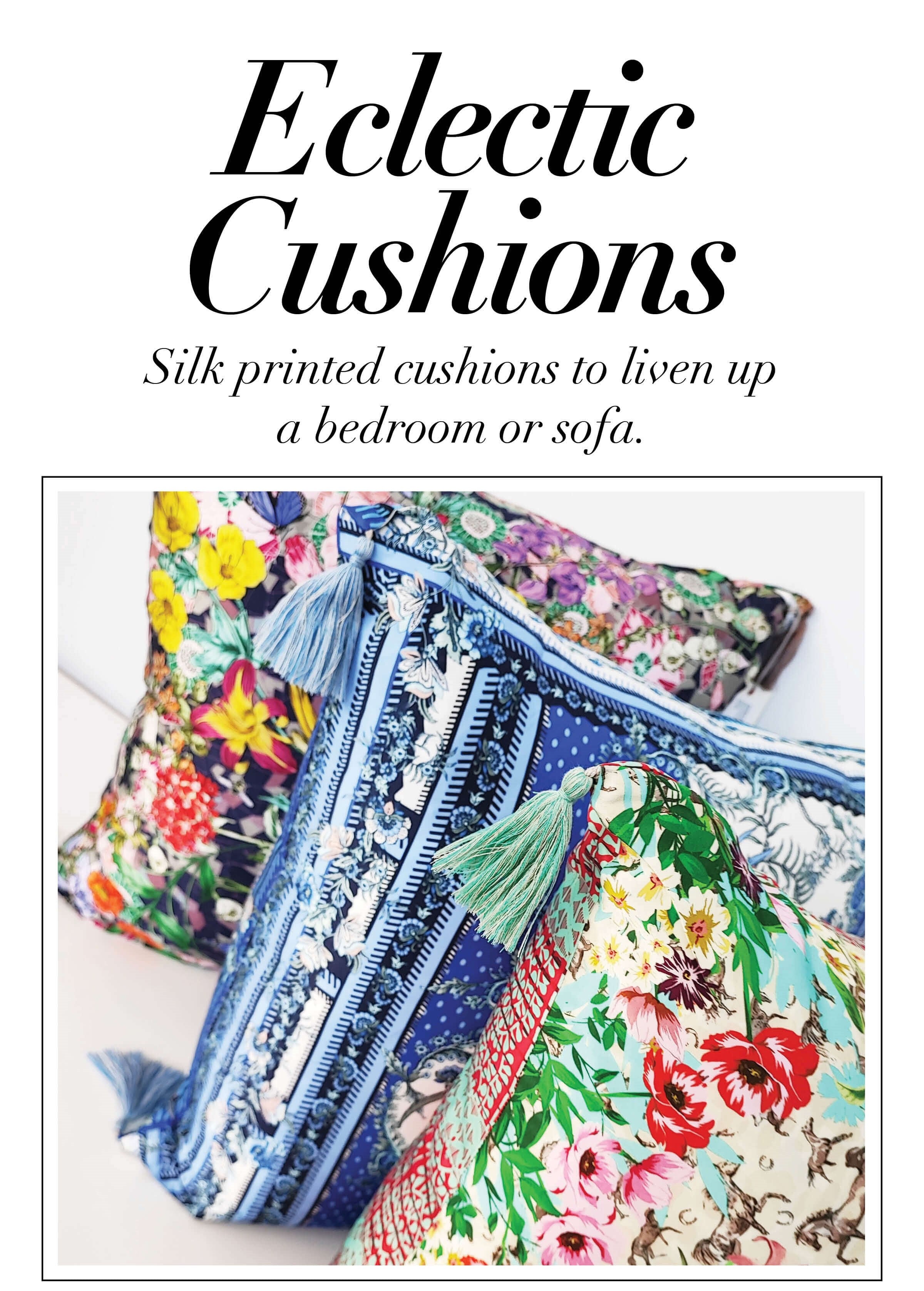 JOHNNY WAS Revive Charmeuse Tassel Cushion - JOHNNY WAS - [product type] - Magpie Style