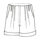 PAULA RYAN Cuffed Summer Shorts - White - Paula Ryan