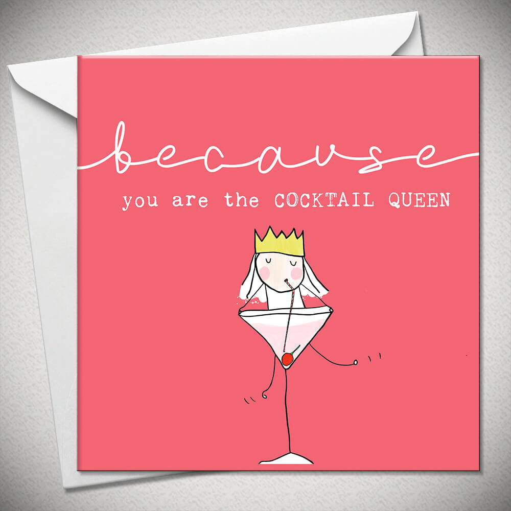 Card- you are the Cocktail queen - EmKo - [product type] - Magpie Style