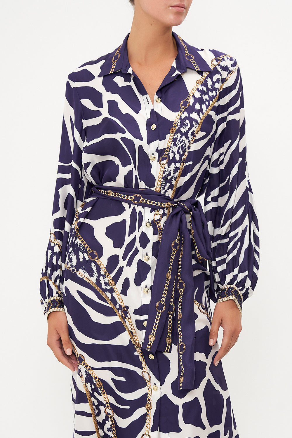 CAMILLA High Low Midi Shirt Dress - Where's Your Head At - CAMILLA - [product type] - Magpie Style