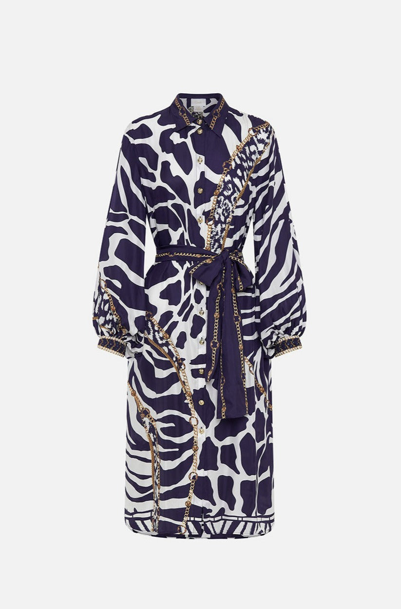 CAMILLA High Low Midi Shirt Dress - Where's Your Head At - CAMILLA - [product type] - Magpie Style