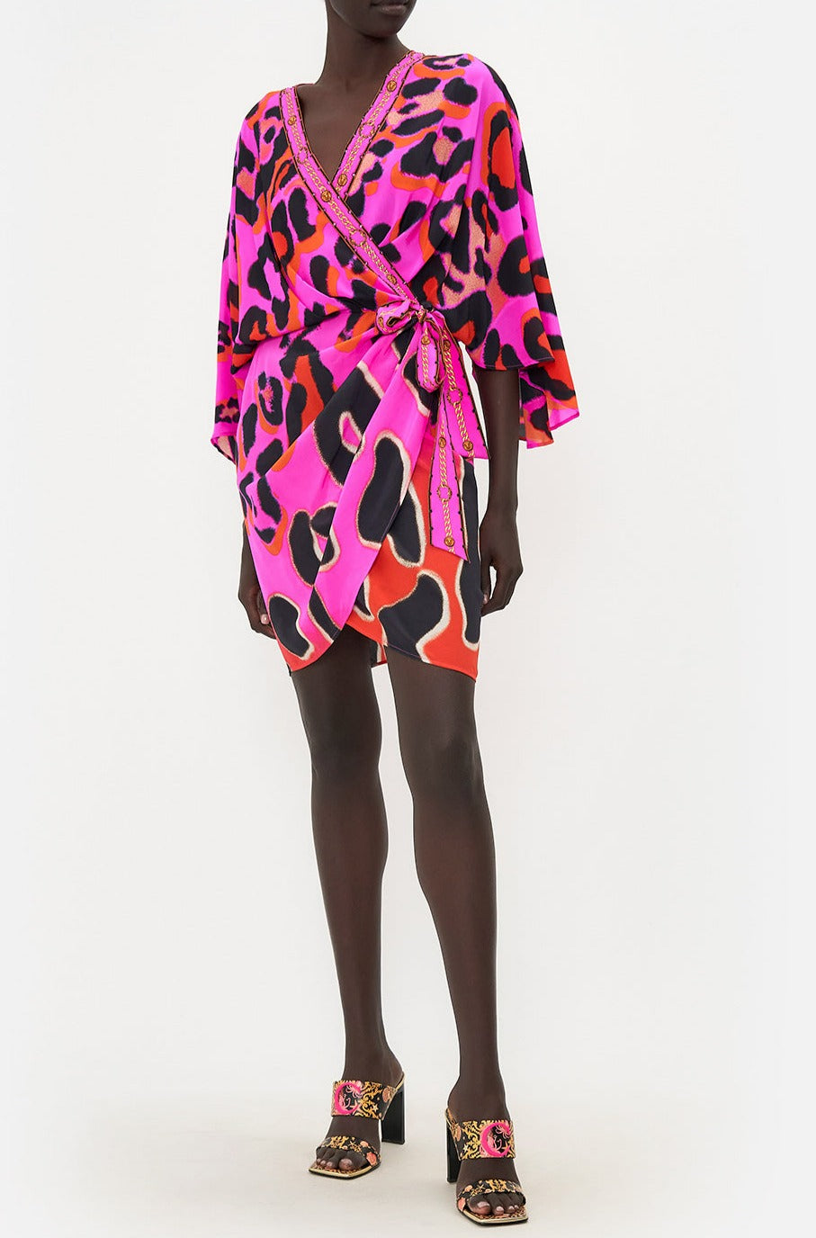 CAMILLA Draped Front Wrap Dress - Always Change Your Spots - CAMILLA - [product type] - Magpie Style