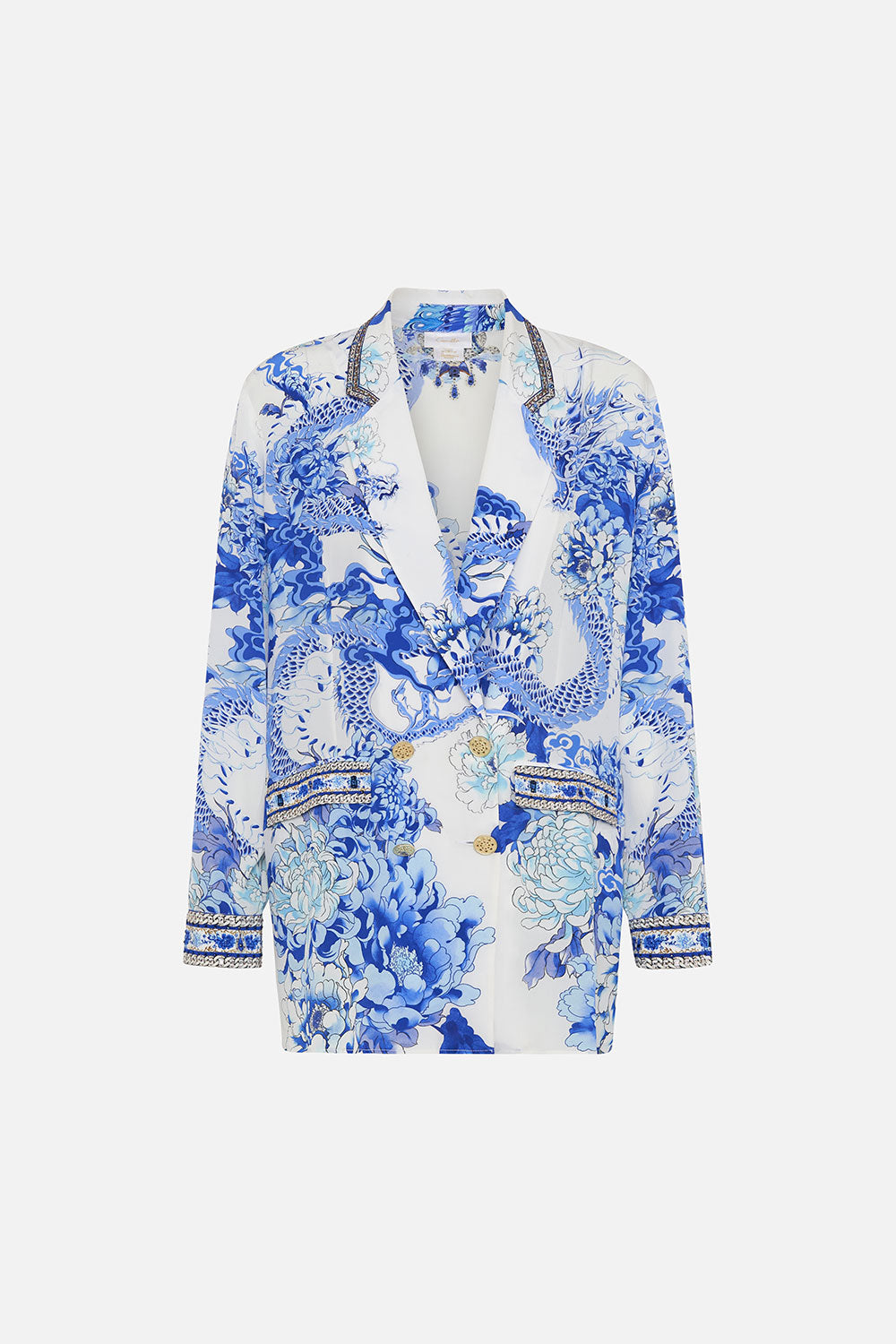 CAMILLA Double Breasted Soft Jacket - Heart of a Dragon - CAMILLA - [product type] - Magpie Style